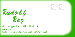 rudolf rez business card
